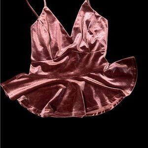 Parvenue Mauve Satin Top
